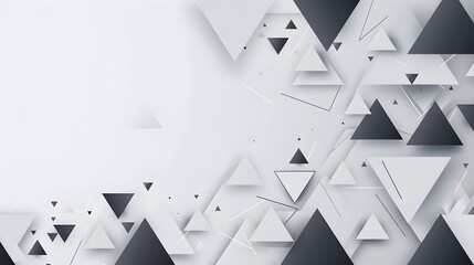 Aufkleber - Abstract Geometric Template with Ample Copy Space and Minimal Flat Design Aesthetic