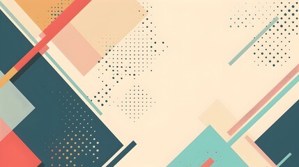 Aufkleber - Elegant Geometric Abstract Background with Ample Copyspace for Overlay