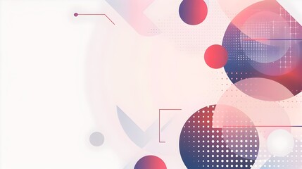 Aufkleber - Minimalist Abstract Geometric Pattern with Copyspace for Design and Template Usage