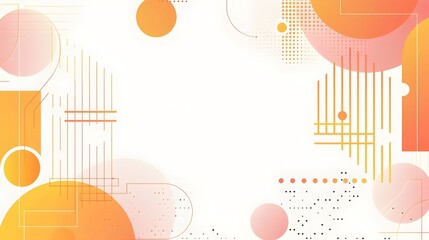 Aufkleber - Captivating Geometric Abstraction with Repeating Modular Shapes and Gradients on a Clean White Background