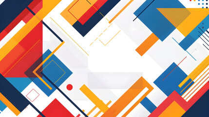 Aufkleber - Striking Geometric Abstract with Ample Copyspace for Minimal Branding and Visual Design Concepts