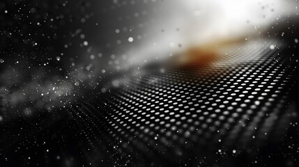 Fototapete - Mesmerizing Halftone Dot Pattern in Grunge Monochrome Abstract Background