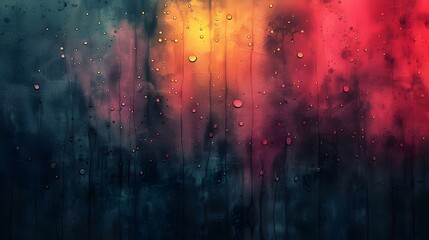 Fototapete - Vibrant Grungy Abstract Background with Splashes of Color and Cosmic Textures