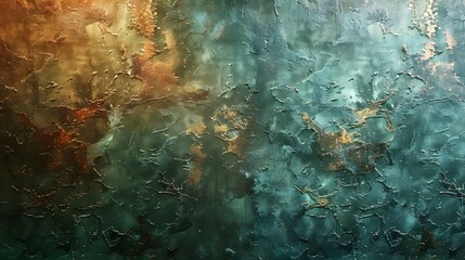 Aufkleber - Vibrant Abstract Grunge Textured Background with Fluid Brush Strokes and Splattered Paint