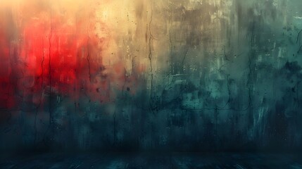 Aufkleber - The Captivating Grunge Masterpiece An Abstract of Texture Color and Emotion