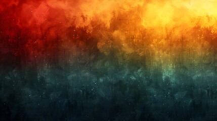 Aufkleber - Dramatic Fiery Abstract Grunge Background with Vibrant Contrasting Hues and Textured Distressed Appearance Evoking a Powerful Atmospheric and