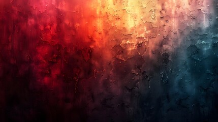 Aufkleber - Vibrant Grunge Abstract Background with Dramatic Colorful Textures and Expressive Painterly Elements
