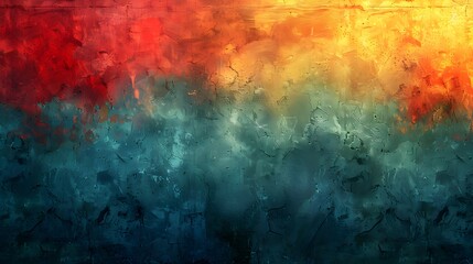 Leinwandbilder - Vibrant Abstract Grunge Texture Background with Blended Colors and Dramatic Brushstrokes
