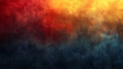 Leinwandbilder - Fiery Grunge Abstraction Dramatic Colorful Digital Textured Backdrop with Vibrant Energetic Brushstrokes and Atmospheric Grungy Elements