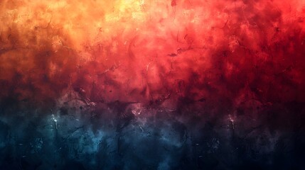 Poster - Fiery Chromatic Grunge Abstract Textured Background with Dramatic Atmospheric Effects