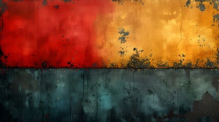 Aufkleber - Vibrant Grunge Abstract Background with Textured Layers and Earthy Color Tones for Creative Projects and Web Designs