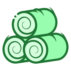 Poster - round hay bales icon