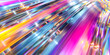 Abstract Colorful Speed Motion Blur. Themes of speed, technology, abstract and innovation