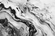 Abstract Black and White Fluid Art Swirling Pattern