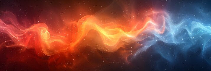 Poster - Colorful Cosmic Storm of Vibrant Gradient and Noise Textures for Wallpapers Posters and Digital Designs