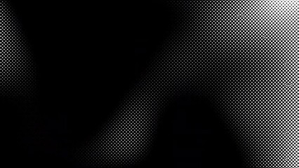 abstract black and white gradient halftone dotted background with a pop cartoon comic motion pattern