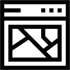 Vector Icon maps, browser, web, seo and web, layout