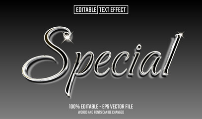 Wall Mural - special editable text effect