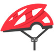 Head protection for biking vector cartoon illustration isolated on a white background.