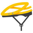 Cycling helmet vector cartoon illustration isolated on a white background.