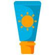 Sunscreen for face vector cartoon illustration isolated on a white background.