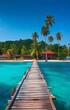 © Kiran - Beautiful tropical resort hotel and island with beach and sea