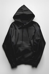 Black hoodie mock up isolated on background