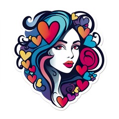 Poster - love sticker