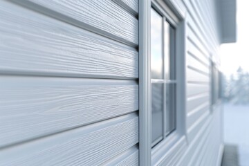 Poster - Close up view of a window on a house, suitable for real estate or architectural concepts