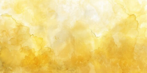 Poster - A vibrant watercolor painting with yellow and white tones. Perfect for adding a pop of color to any design project
