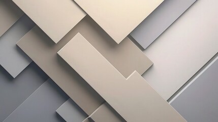 Wall Mural -  An abstract scene with geometric cubes in a gradient of sunrise colors