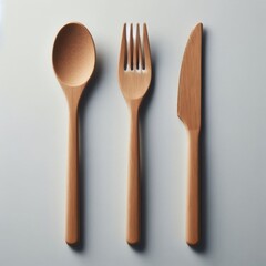 Wall Mural - wooden kitchen utensils
