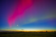 Aurora borealis is a natural light show in the sky resembling a rainbow