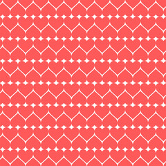 Wall Mural - Seamless red pattern geometrics for backgrounds and textures