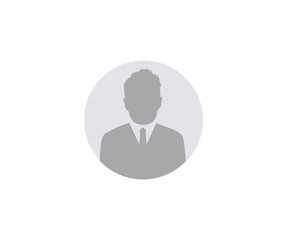 Poster - Male face silhouette or icon. Man avatar profile. Unknown or anonymous person in circle vector design and illustration.
