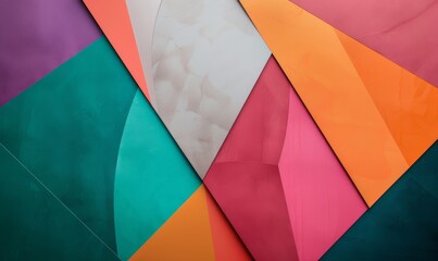 background with colorful geometric shapes and lines