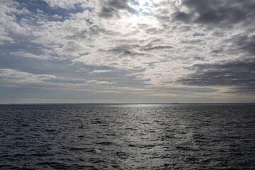 clouds over the sea