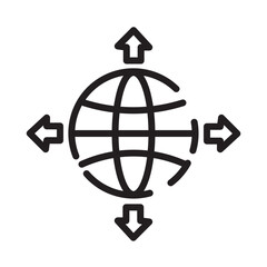 Poster - World Wide Company Line Icon