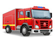 fire engine automobile car vehicle vector illustration