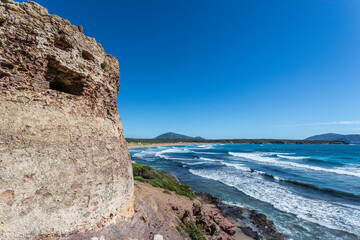 Wall Mural - Landscape of Porto Ferro, in the north of Sardinia, Italy.