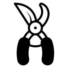 Poster - pruning shears icon