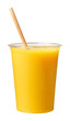 yellow smoothie in take away cup