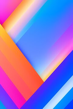Vibrant geometric abstract colorful trendy modern background