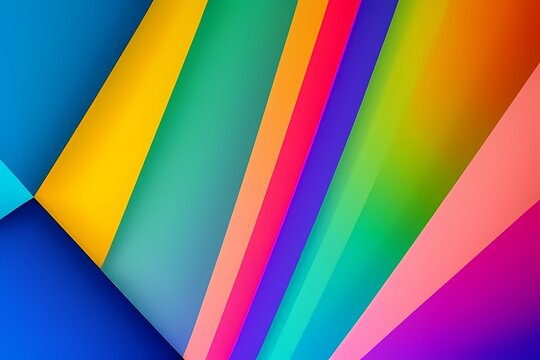 Modern vibrant geometric abstract trendy colorful background