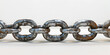 close up of chain,Chain link with pieces scattered symbolizing freedom release or breaking free from constraints
