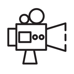 Canvas Print - Clip Marketing Video Line Icon