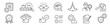 © yukipon00 - Quality control icon set. check auditin quality assurance testing evaluation spection product process. Editable stroke vector icons collection illustration.