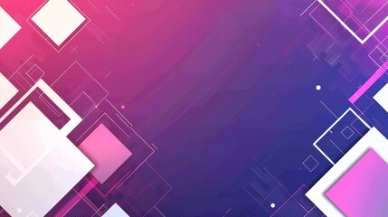Poster - With white squares, this is a template for an abstract vertical banner.