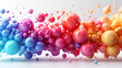 Abstract Composition with Colorful Random Flying,
Colorful Rainbow Matte Balls Different Sizes Background Images Hd Wallpapers
