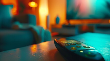 Poster - Smart home concept Remote control and home management : Generative AI